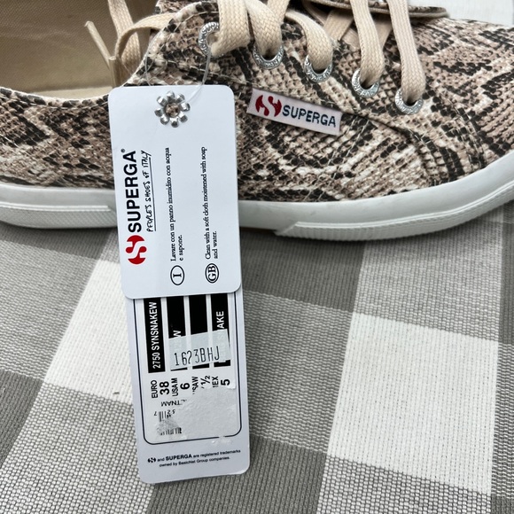 SUPERGA 2750 Snakeskin Sneaker Tennis Shoe NWT - Picture 5 of 7